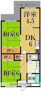 上田ハイツ【2階】の間取り