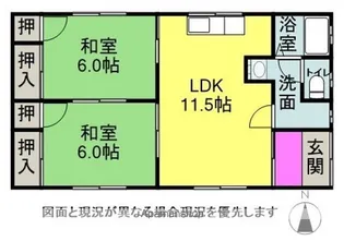 長野県松本市城山【一戸建】の間取り