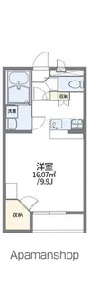 レオパレスコンフォールツクバ【1階】の間取り
