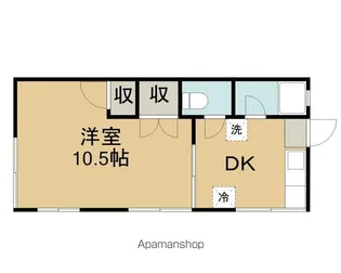 湖山パークハイツ【201号室】の間取り