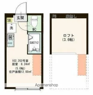 スカイハウス南小岩【2階】の間取り