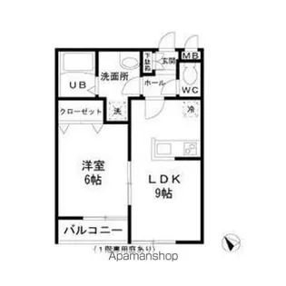 ロジュマン リラ【1階】の間取り