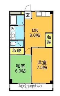ファミール大橋【205号室】の間取り