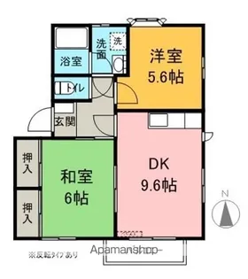 エクセルプラザ【2階】の間取り
