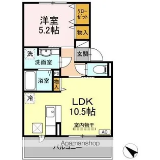 セジュール上ノ山Ⅱ【1階】の間取り