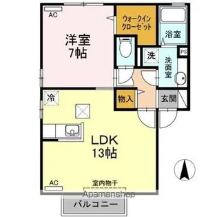 デュレ・ボナール C棟【1階】の間取り