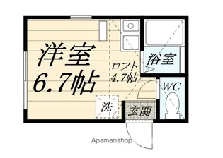 東寺尾マスカルポーネ【101号室】の間取り