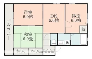 ディアスエントピアC【202号室】の間取り