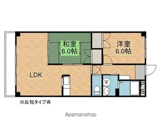 マンションバンガード【109号室】の間取り