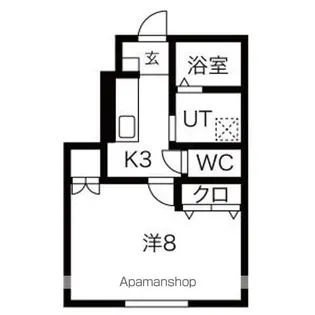 サンブライト上野町【1階】の間取り