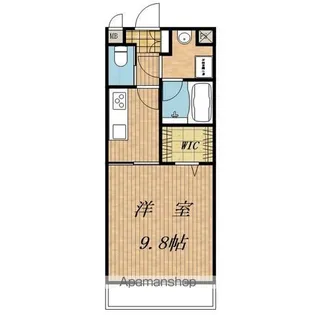 1Kの間取り画像