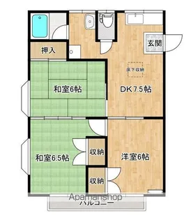 メゾンビィーズ【107号室】の間取り
