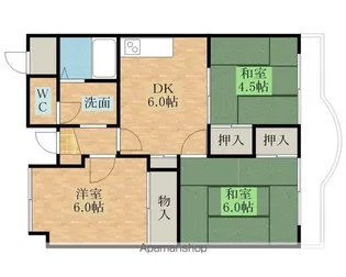 メゾンアザレ【107号室】の間取り