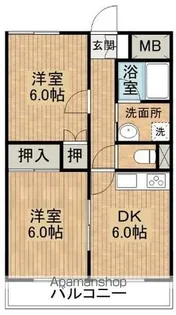 クレオコット【302号室】の間取り