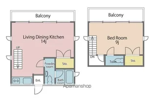 エンゼルハイツエクシブ【402号室】の間取り