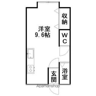 秋山ハイツ【2階】の間取り