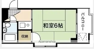 エスタス庚午南【5階】の間取り