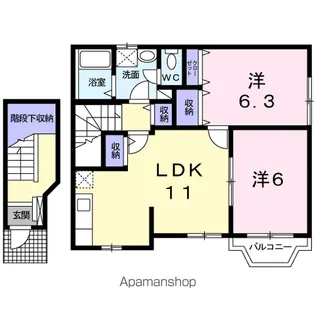 セラン【2階】の間取り