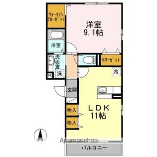 バイト163【3階】の間取り