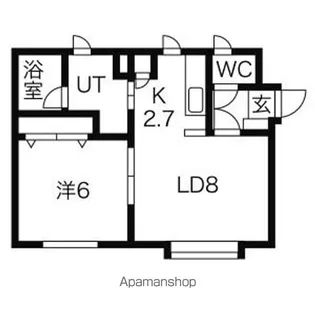 ラキア21【301号室】の間取り