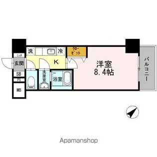 JP NOIE 早稲田【6階】の間取り