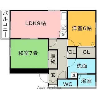 フォンテーヌ【2階】の間取り