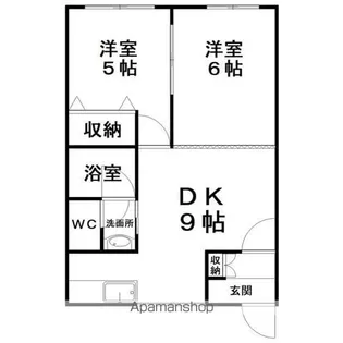 つくしハイツ【2階】の間取り