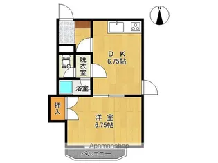 コーポラスSHUN【401号室】の間取り