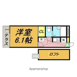 レオパレスシティーE【1階】の間取り