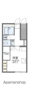 レオパレスエステートⅡ【107号室】の間取り