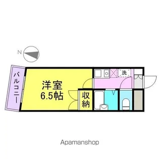 エステート記念橋【6階】の間取り