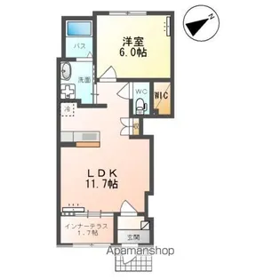 サンライズ東根【1階】の間取り