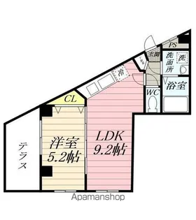 VERMILION【1階】の間取り