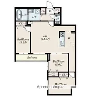 S-RESIDENCE豊平公園aloria【3階】の間取り