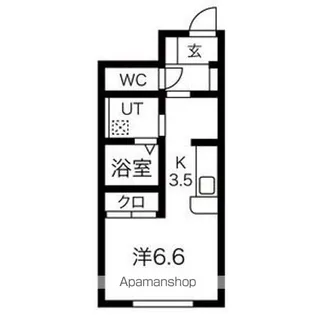 カーサ・ワングローブ【105号室】の間取り