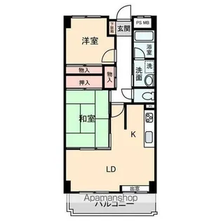 ウーリィパレス第二大森【2階】の間取り