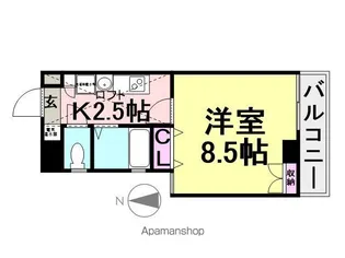 エクセレント【301号室】の間取り