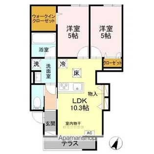 ヴィラノワール N N(ノール)【1階】の間取り
