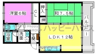 ハイム渡辺【3階】の間取り