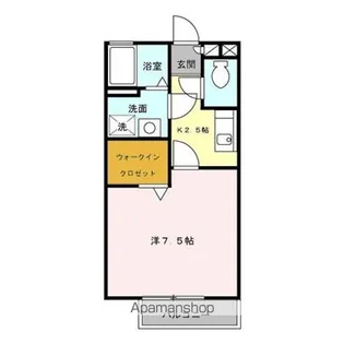 セジュールソシア【1階】の間取り