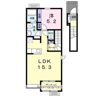ラッフィナート【2階】の間取り