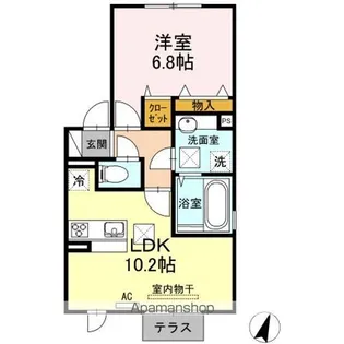 上徳Ⅱ【2階】の間取り