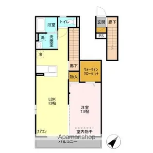 サークルレイ喜沢【2階】の間取り