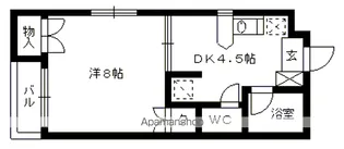 明石コーポ【203号室】の間取り