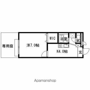 アムールプランタン【104号室】の間取り