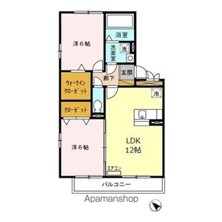 セジュールZEN 弐番館【2階】の間取り