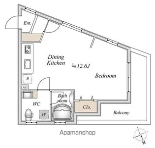 ドゥーエ阿佐ヶ谷【2階】の間取り