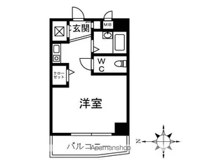 キャッスルマンション箱崎B【301号室】の間取り