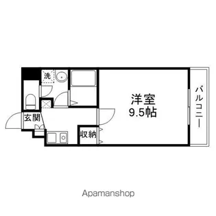 STキューブ【2505号室】の間取り