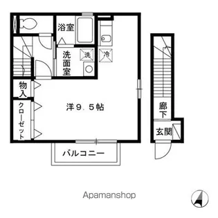 ピースサル【2階】の間取り